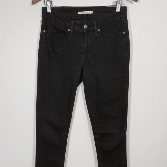 LEVI'S |  711 SKINNY BLACK JEANS - Picture 4 of 16